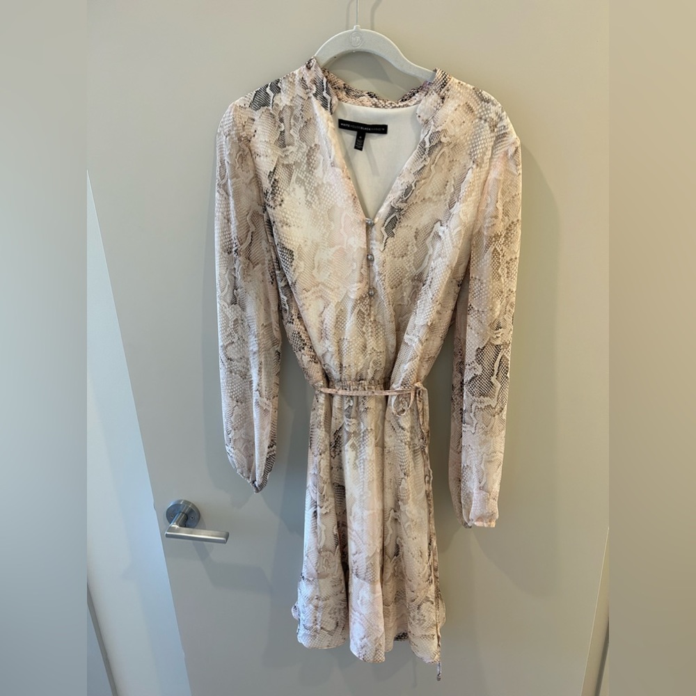 White House Black Market Snakeskin Dress Size 6